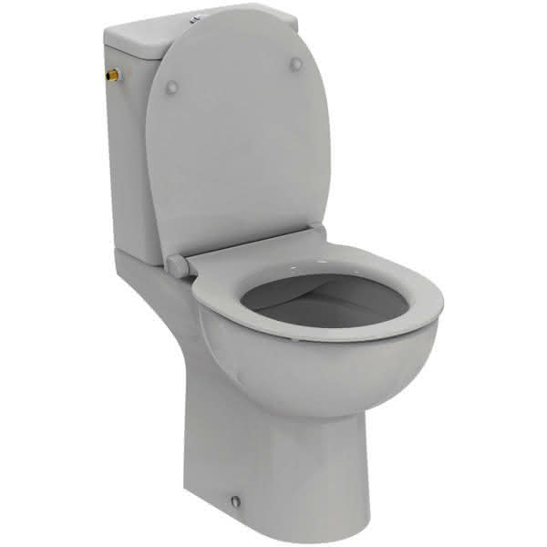 IS WC-Paket Eurovit m.Standtiefspül-WC Spülkasten Zulauf oben und WC-Sitz Weiß