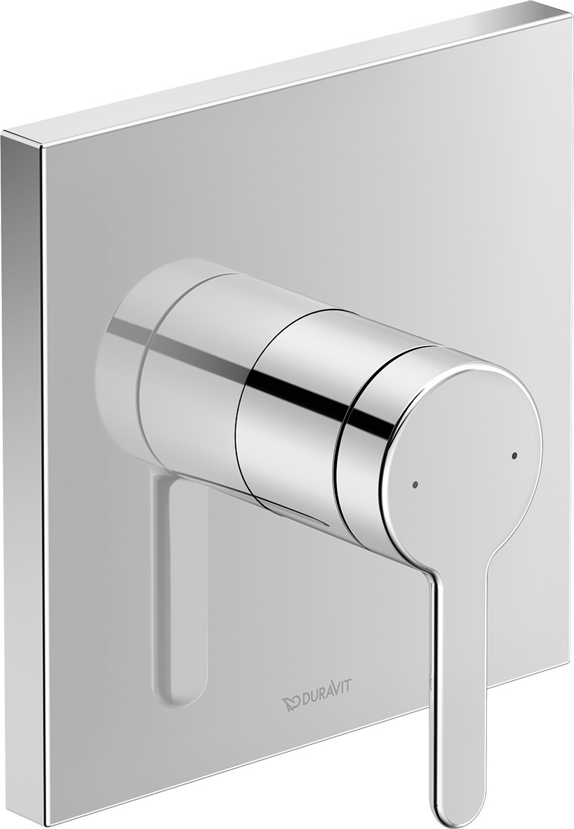DU C.1 Einhebel Brausemischer UP,Eckig Keramikmischsystem, Chrom HG