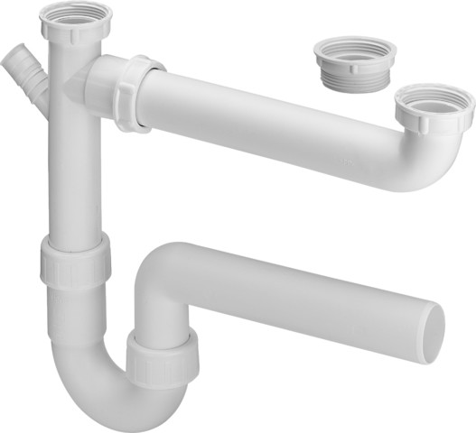 Viega Ablaufverbindung 79485 in G1 1/2 x 40mm x 90-310mm Kst. weiss