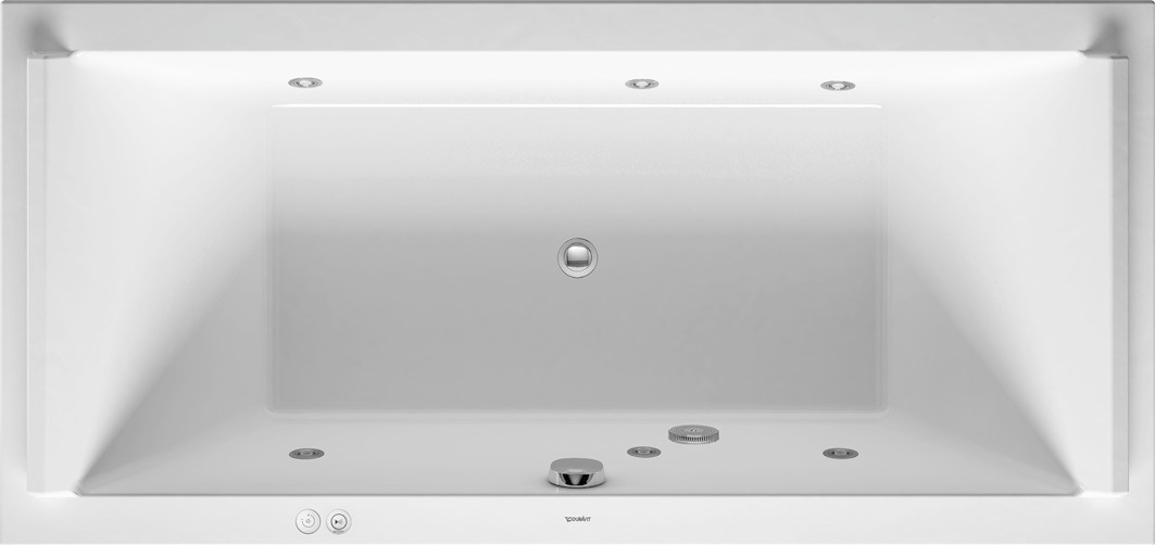 Duravit Starck Whirlwanne 1800x800mm, Einbau Rückenschr. 2 L/R, Jet-Syst., Weiß