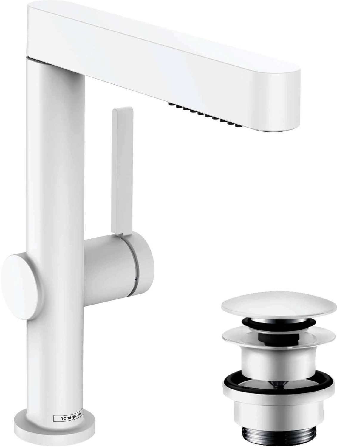 Hansgrohe Waschtischmischer 230 Finoris Ausziehbrause 2jet mattweiss