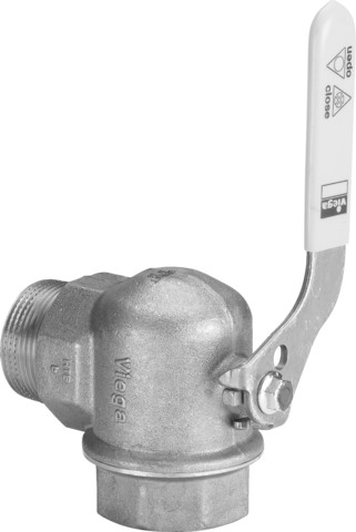 Viega Gaszähler-Kugeleckhahn G2110 in Rp1 Messing