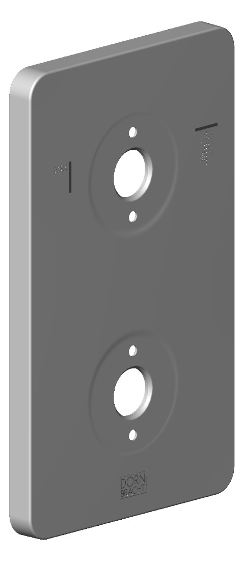 Dornbracht Rosette ERSATZTEILE 091102247 150 x  90 x 9 mm Chrom