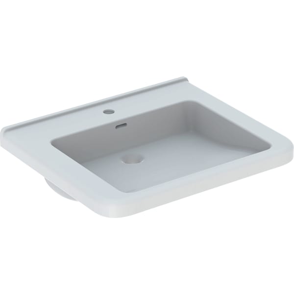 Geberit Renova Comfort WT eckig, barrierefrei 65x55cm, m. Hl., m. Ül., weiß