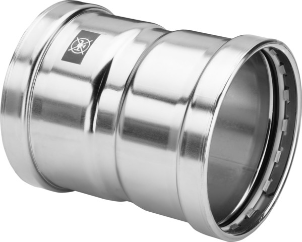Viega Muffe mit SC Prestabo 1115XL in 64,0mm Stahl verzinkt