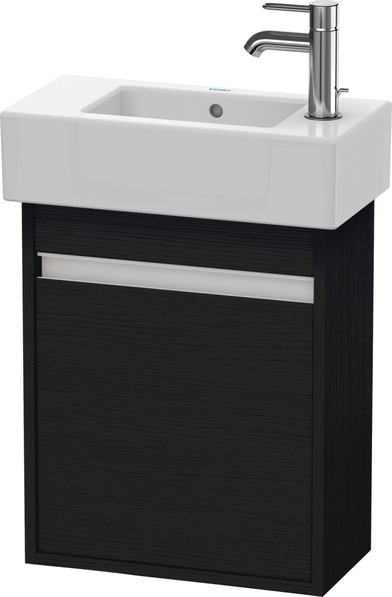 Duravit WTU wandhängend Ketho 225x450x550mm 1 Tür, TA li., f.070350, Eiche Schwarz