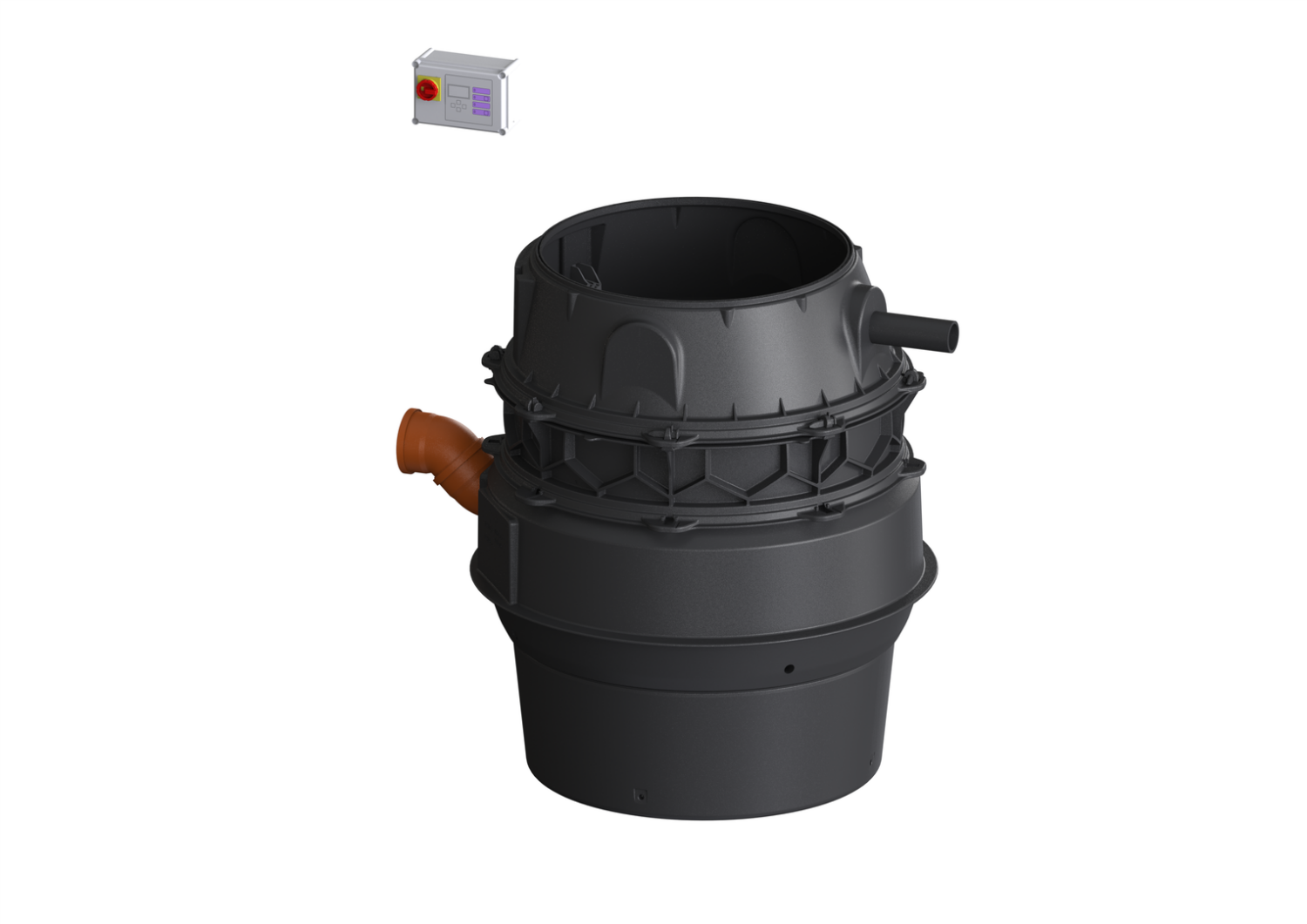 KESSEL-Pumpstation Aquapump XL Tronic, SPF 3000-S3, niedrigster Einbau