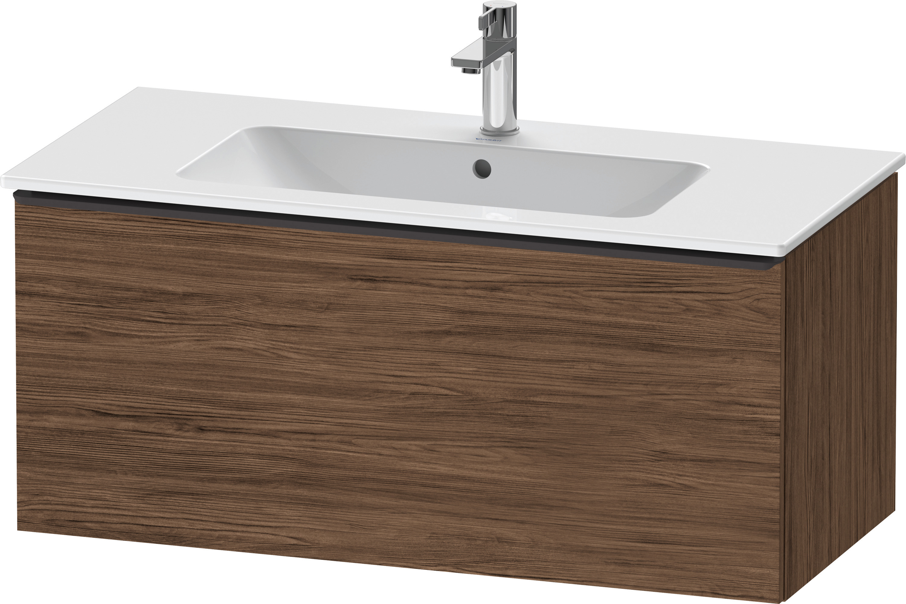 Duravit D-Neo WTU,Wdh,Ausz:1,Gr:Diamant Schw. 1010x462x440mm,Nussbaum Dunkel Matt,Dek