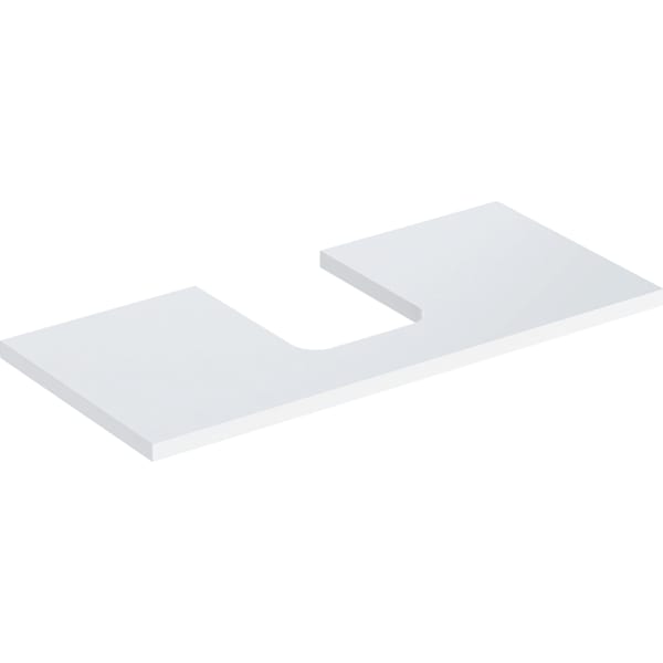 Geberit ONE WT-Pl. Aus mi. f. AWT Schalenform 105x3x47cm, weiß hgl.