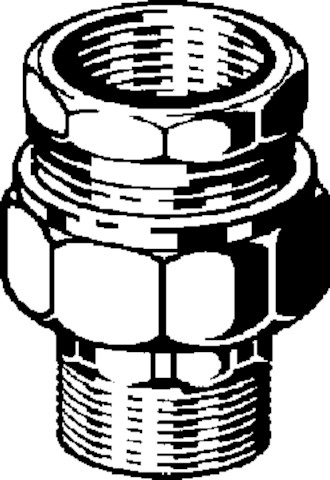 Viega Rohrverschraubung 3331 in flachdichtend R2 1/2 x Rp 2 1/2 Rg