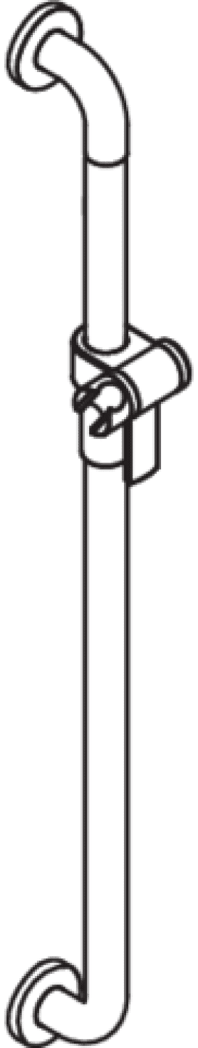 HEWI Br.H.St. Ser 805, d:33mm, AM:1100mm, m.Br.H. anthrazitgrau