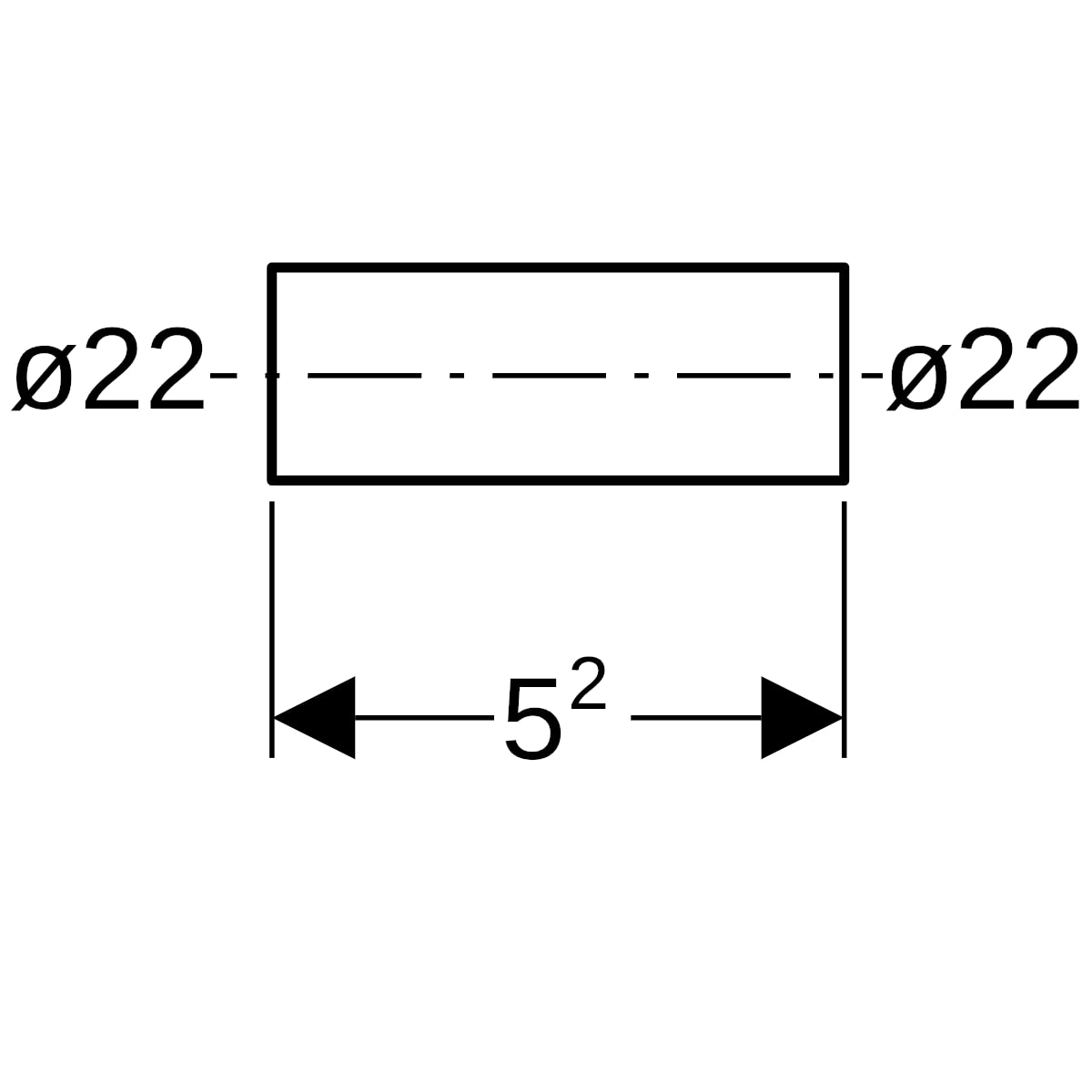 Geberit Mapress Edelstahl Rohrnippel d22