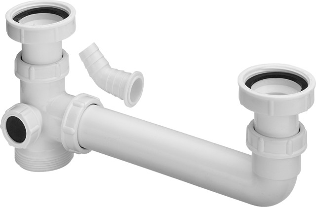 Viega Ablaufverbindung 794.1 in G2 x G2 x 80-285mm Kunststoff weiss