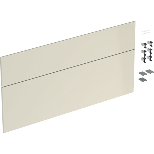 Geberit Schubladenfront Set für iCon für WT B:120cm, sand-grau glänzend