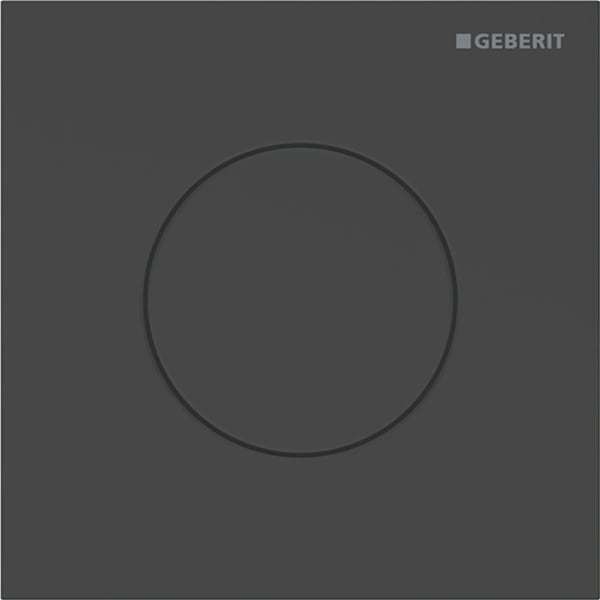 Geberit Typ 40 BetPl., rund, f. UR-Strg. pneum. Sp., schwarz matt, Etc