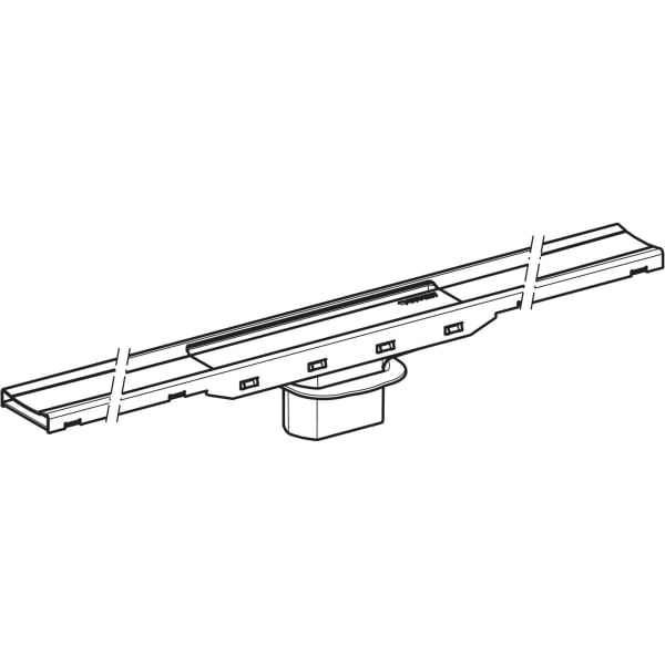 Geberit CleanLine80 Duschrinne 30-110cm Edelstahl poliert / Edelstahl gebürstet