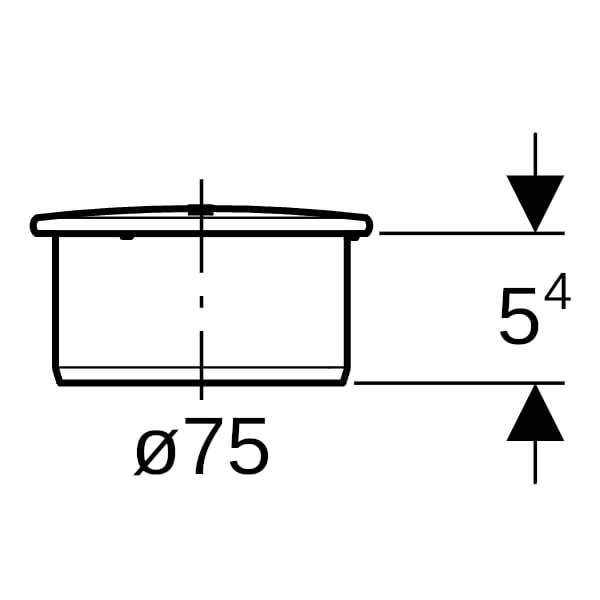 Geberit Silent-PP Muffenstopfen d75