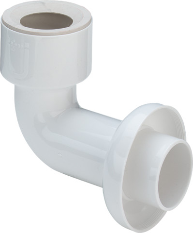 Viega Anschlussbogen 3228 in 50x50mm Kunststoff weiss