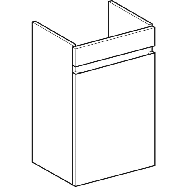 Geberit Renova Plan US für HWB, 1 Tür 38,4x60,5x30,8cm, lava
