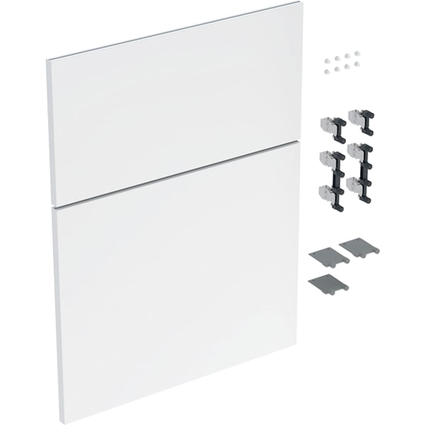 Geberit Schubladenfront Set für iCon Seitenschrank B:45cm, weiß glänzend