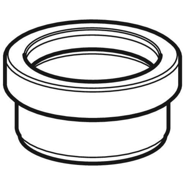 Geberit PE Anschlusssteckmuffe mit Rundschnurring d50/45