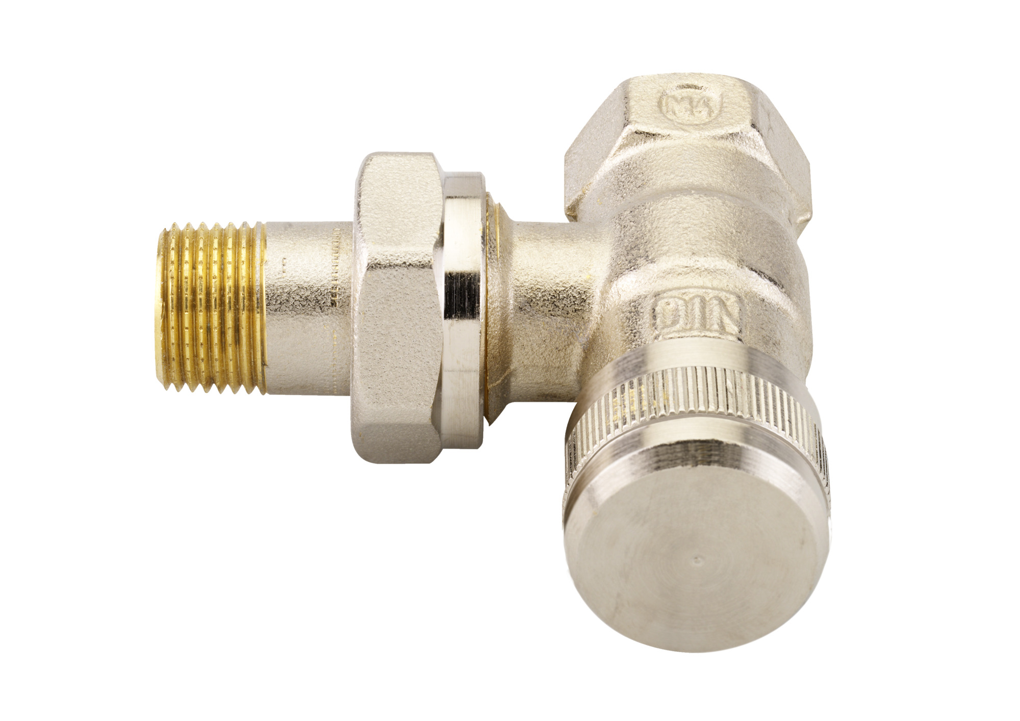 Danfoss Rücklaufverschraubung RLV 10 R 3/8, Eck, vernickelt Danfoss Rücklaufverschraubung RLV 10 R 3/8, Eck, vernickelt