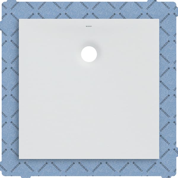 Geberit Olona Duschwanne 80 x 80 cm quadratisch, mit Dichtvlies, weiß matt