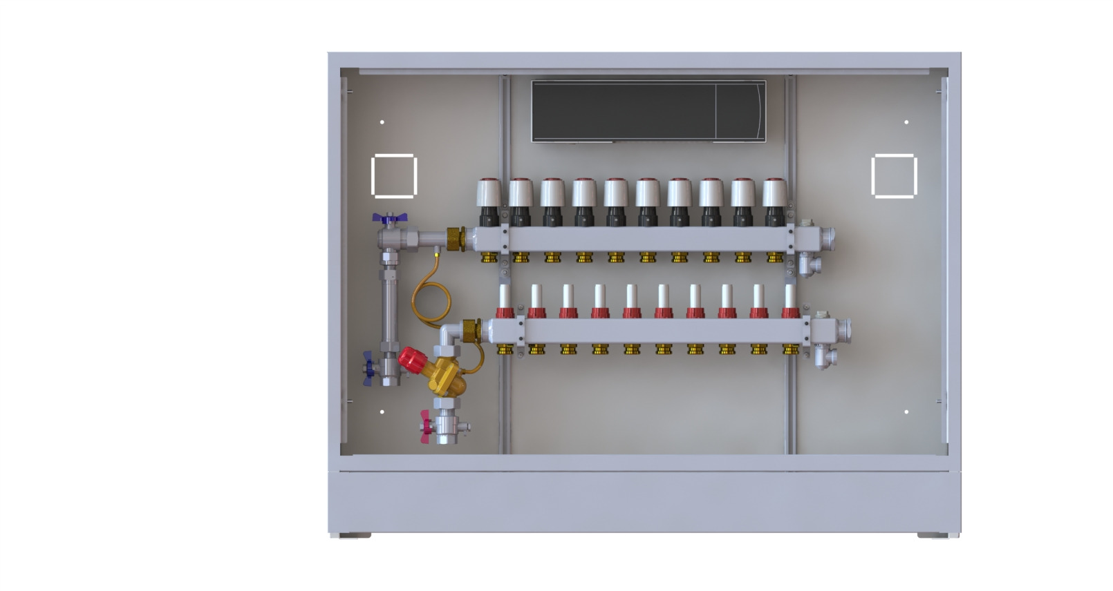 Danfoss Station UnoFloor Control 10L 10 HK, links mit AB-PM-Set, 24V