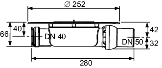 TECEdrainpoint S Ablauf DN 50 superflach mit Seal System Univ.fl.