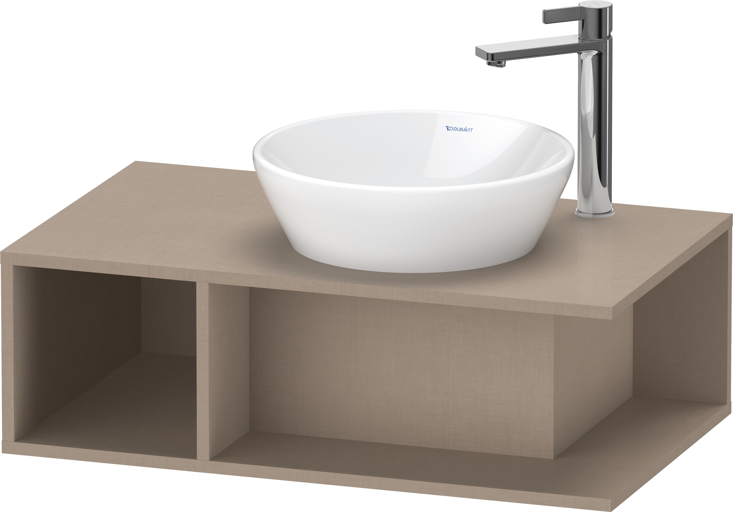 Duravit D-Neo WTU wandh.,1 offenes Fach l., 260x800x480mm, Leinen