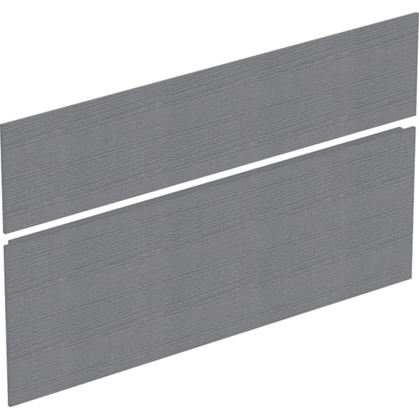 Geberit Set Schubladenfront für Xeno2 US 2 Schubladen, Breite WT 90 cm, grau