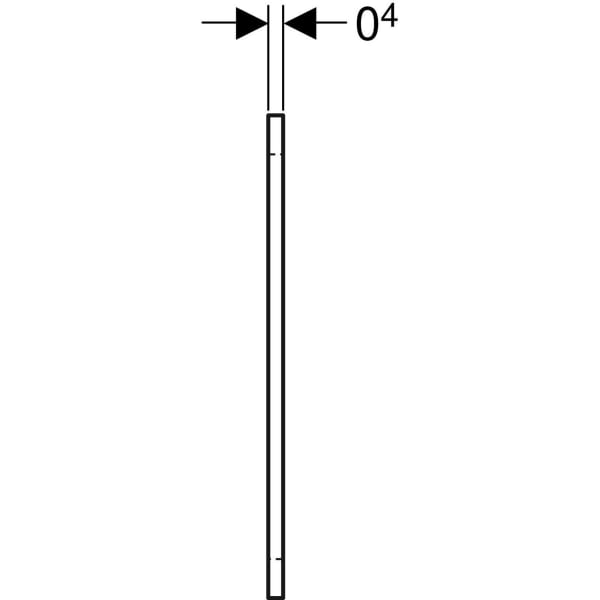 Geberit GIS Verbindungslasche 13 x 3 x 0,4 cm