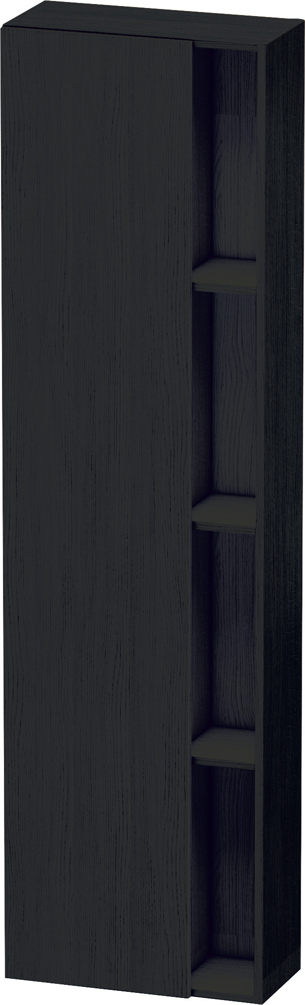 Duravit Hochschrank DuraStyle,240x500x1800mm, 1Tür,TA links, Eiche Schwarz
