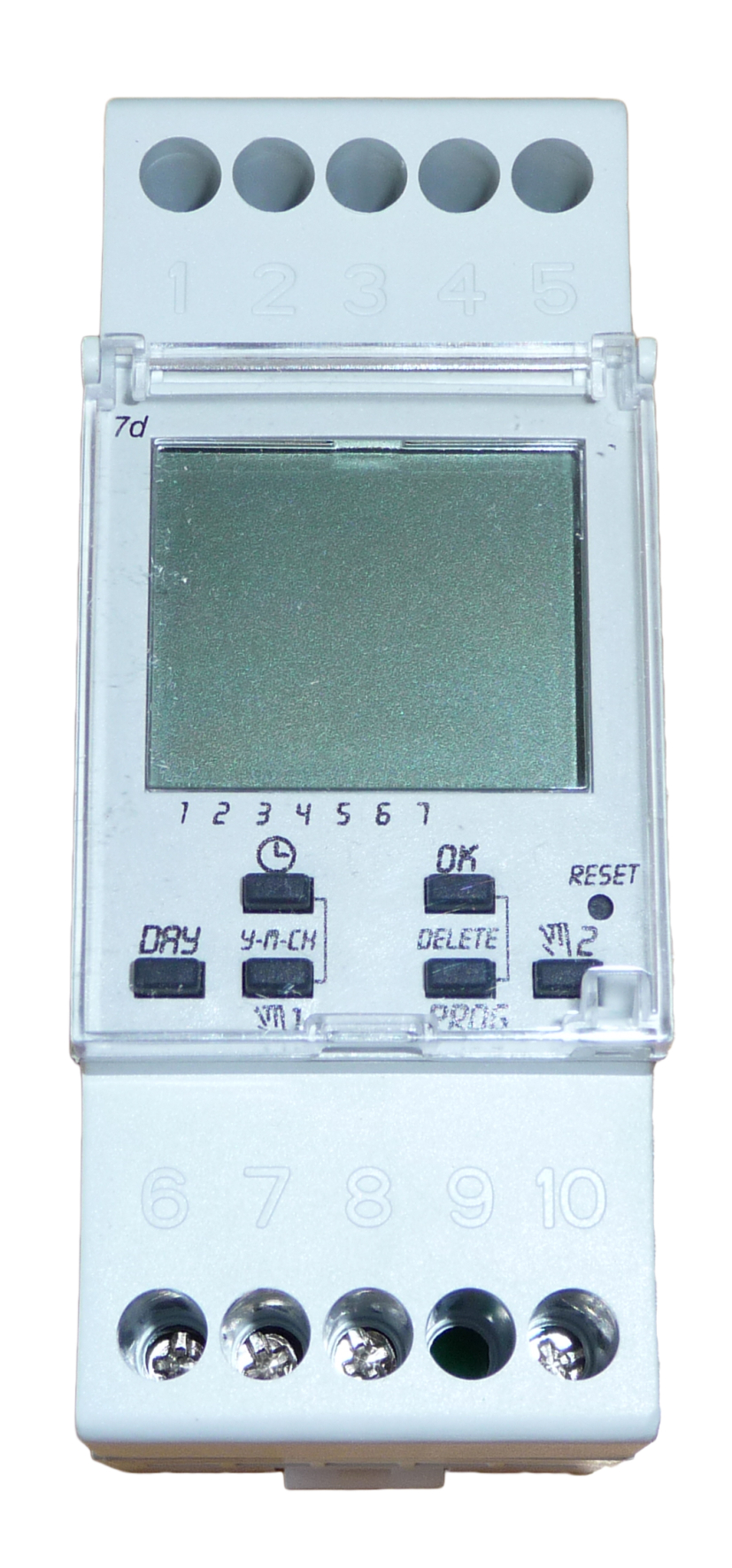 KSB Digitaluhr mit Wochenprogramm 500 Std. Gangres., auf Hutschiene mont.