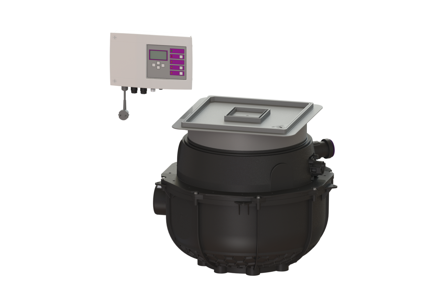 KESSEL-Hebeanlage Aqualift S Compact Duo, GTF 500, Bodenplatte, befliesbar