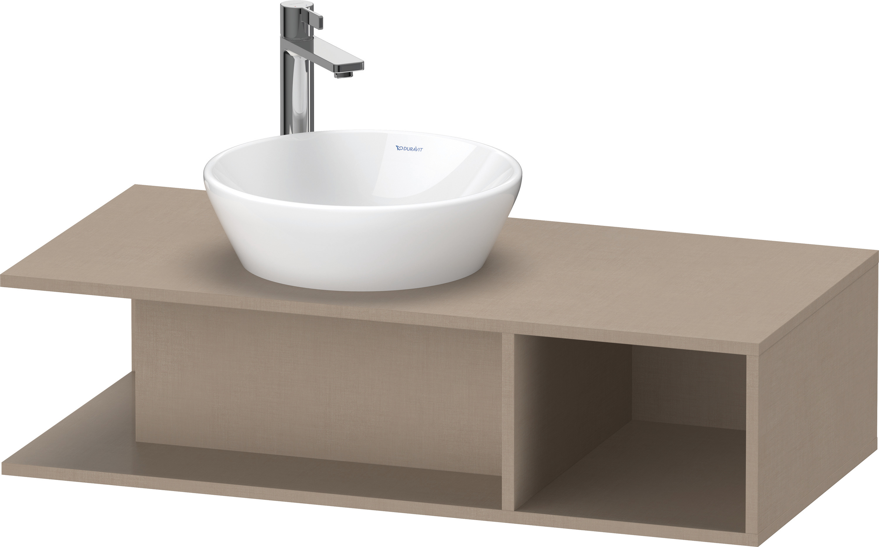 Duravit D-Neo WTU wandh.,1 offenes Fach r., 260x1000x480mm, Leinen