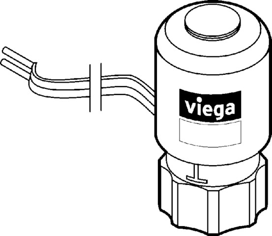 Viega Stellantrieb 1249 in 230 V Kunststoff