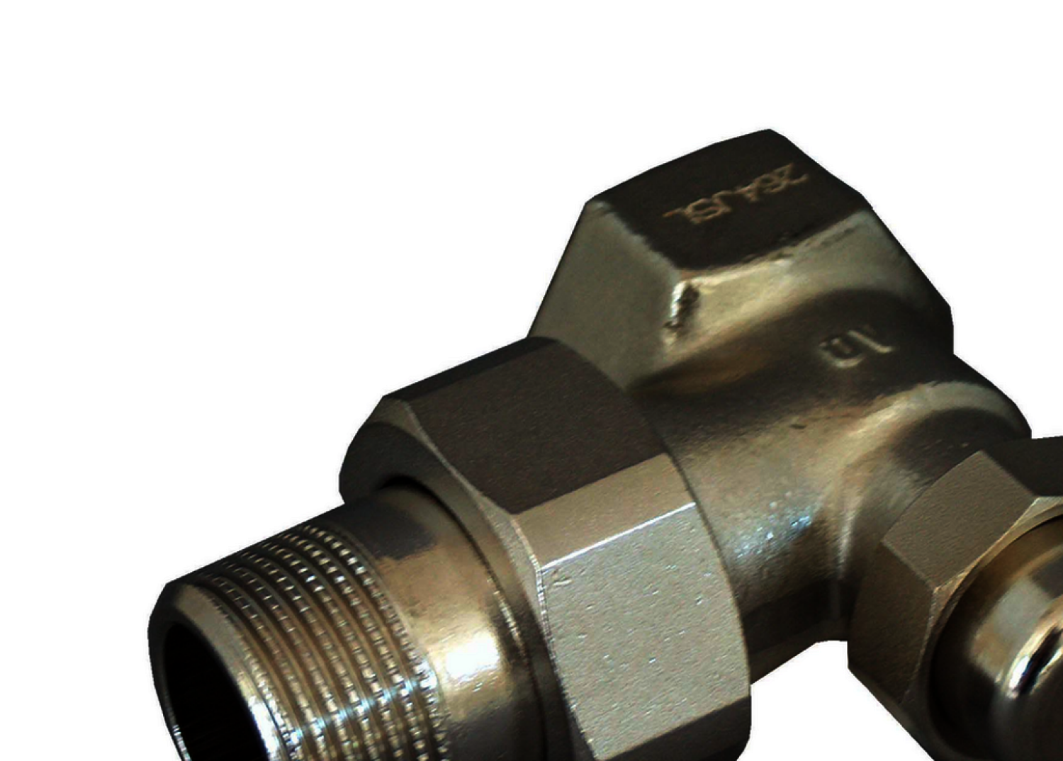 OVENTROP-HK-Verschraubung "Combi LR" DN20, 3/4", PN10, Ms, Eck, vernickelt