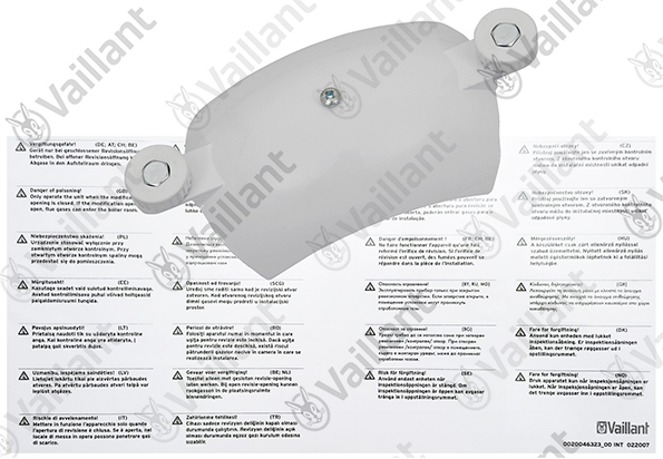 Vaillant Deckel, mit Schrauben und Dichtung Vaillant-Nr. 094701
