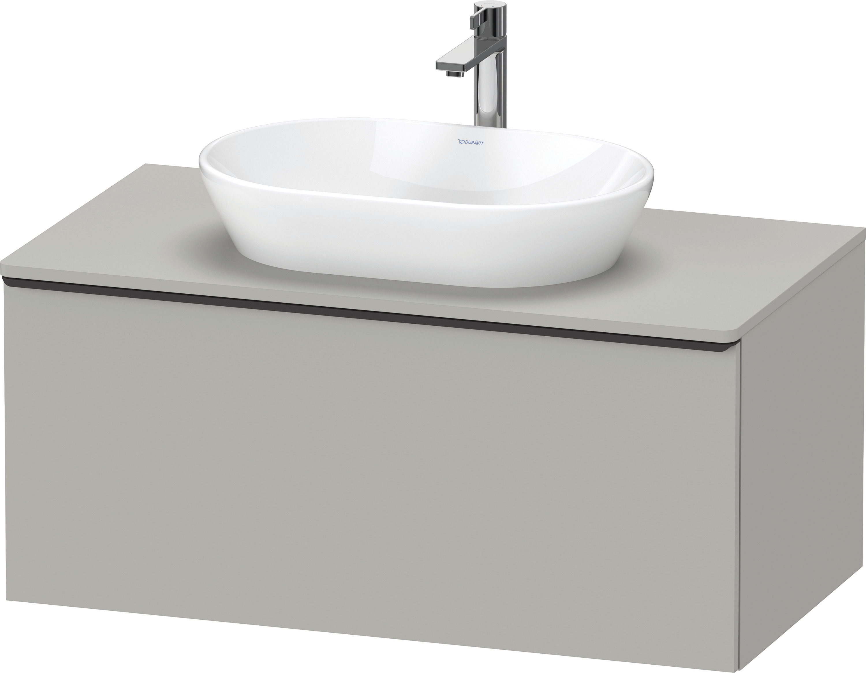Duravit D-Neo,Kons-WTU,Ausz:1,Gr:Diam.Schwarz 1000x550x459mm,Wandh,Betongrau Matt,Dek