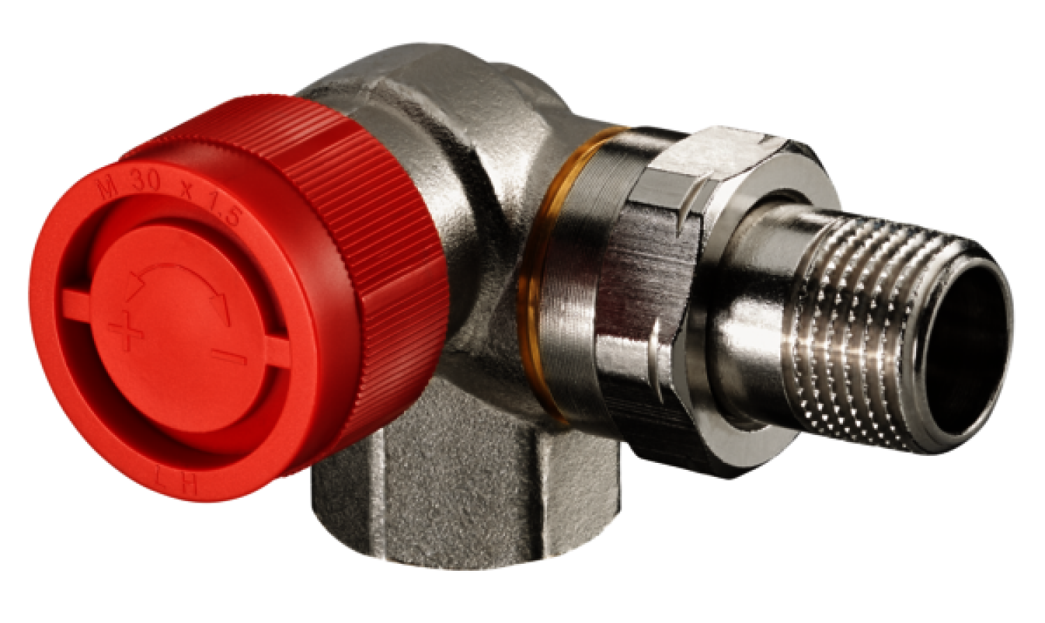 OVENTROP-Thermostatventil "AF" DN10, R 3/8", PN10, Winkeleck links