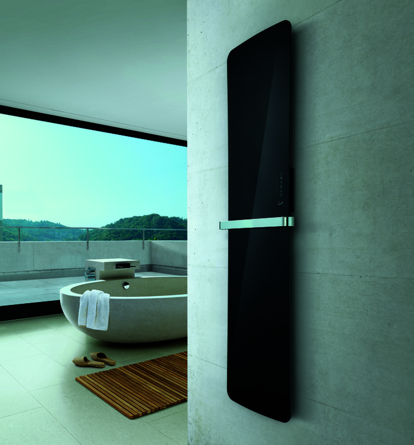 ZE Design-HK Folio Glass FZB-180-052/D 1796x8x540 Schwarz