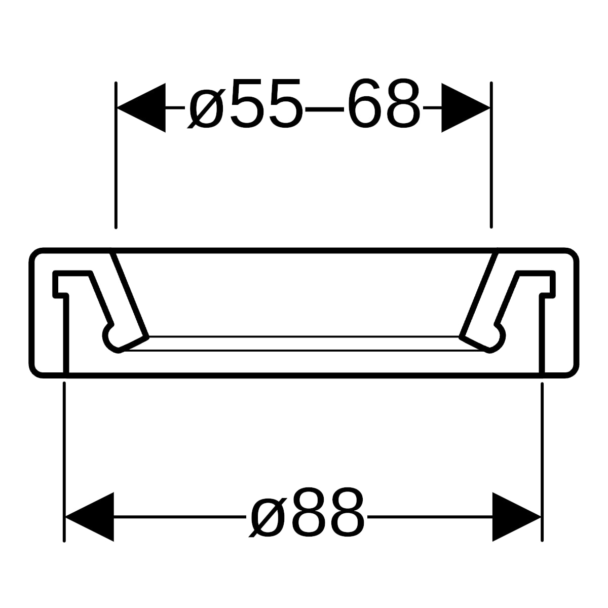 Geberit Manschette d55