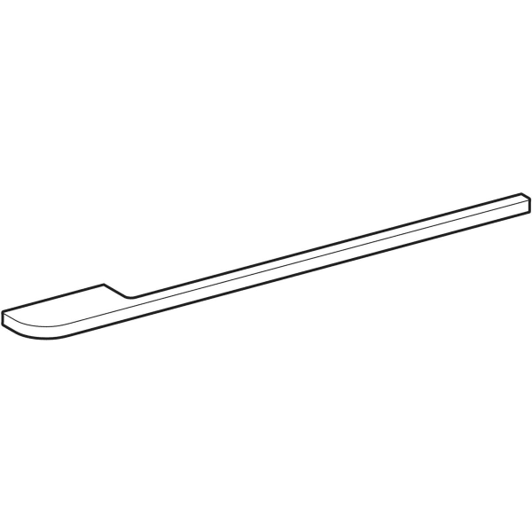 Geberit Handtuchhalter für Badmöbel, chrom mit abgerundeter Ecke
