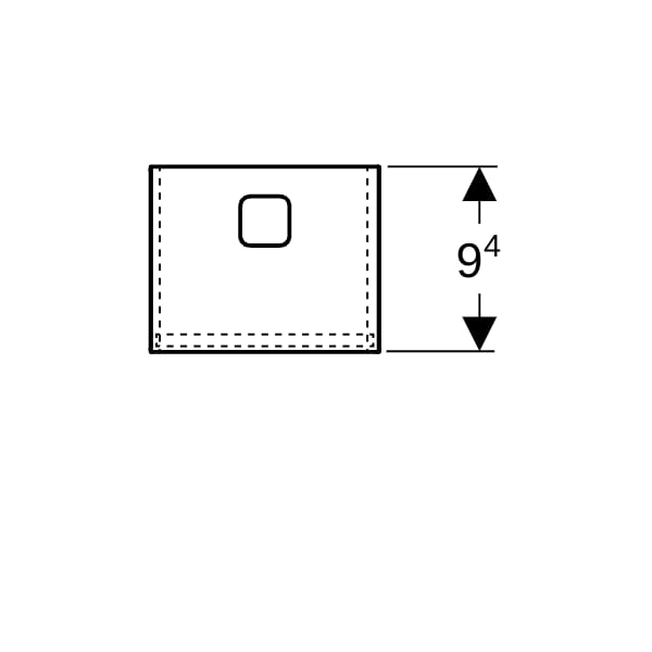 Geberit Ordnungsbox 19,3x11,6x9,4 cm