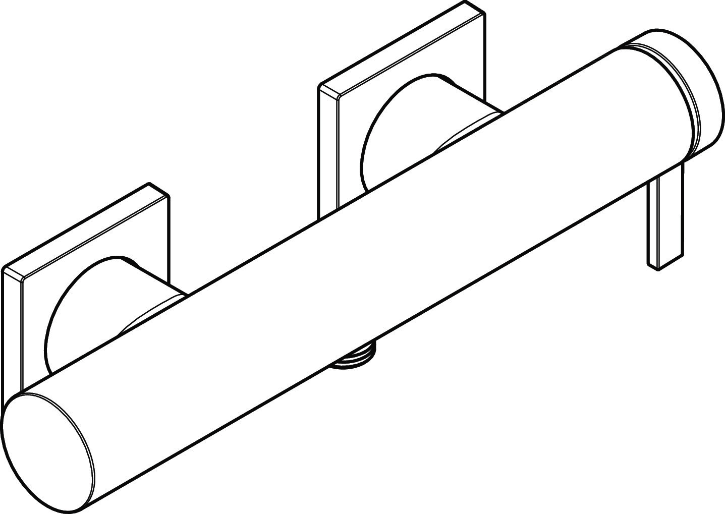 Hansgrohe Brausemischer Aufputz Tecturis E BBR