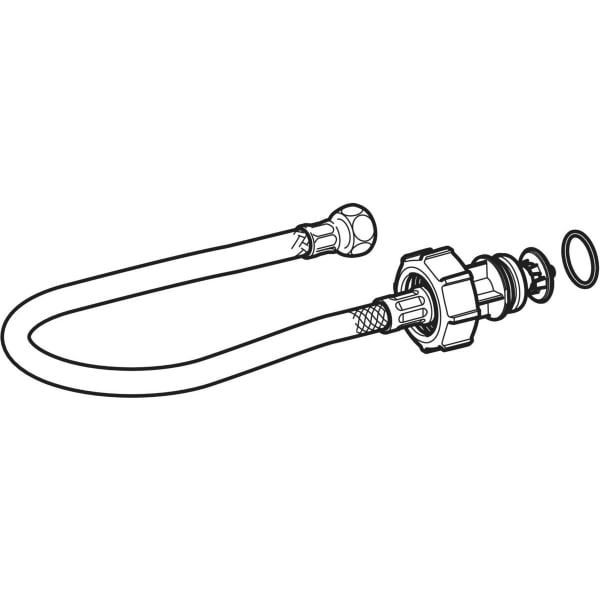 Geberit Typ 383 Flex-Schlauch, flachdichtend f. UP-SPK 110.800 BJ1988-2006, f. AP-SPK