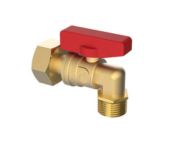 Flamco Eckkugelhahn mit Zählerverschraubung 3/4"AG x 3/4"IG