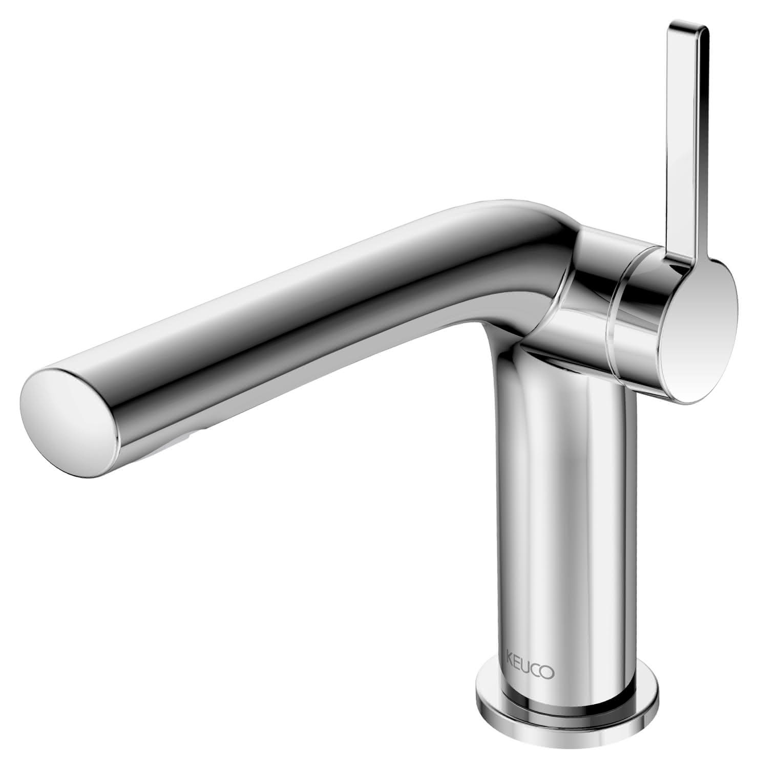 KEUCO EHM-WT-Mischer 120 Edition 400 51504, mit Ablaufgarnitur, Nickel gebürstet