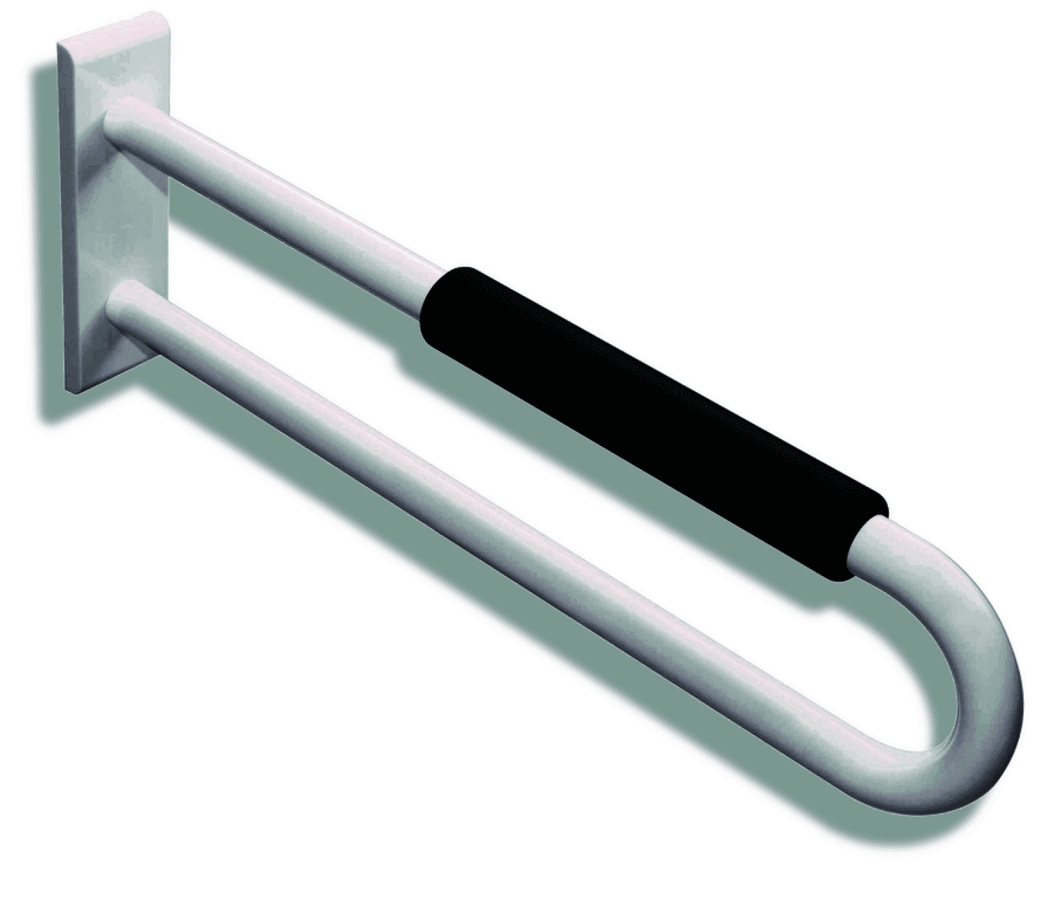 HEWI Wandstützgriff Ser 801, L:700mm, mit Armpolster anthrazitgrau